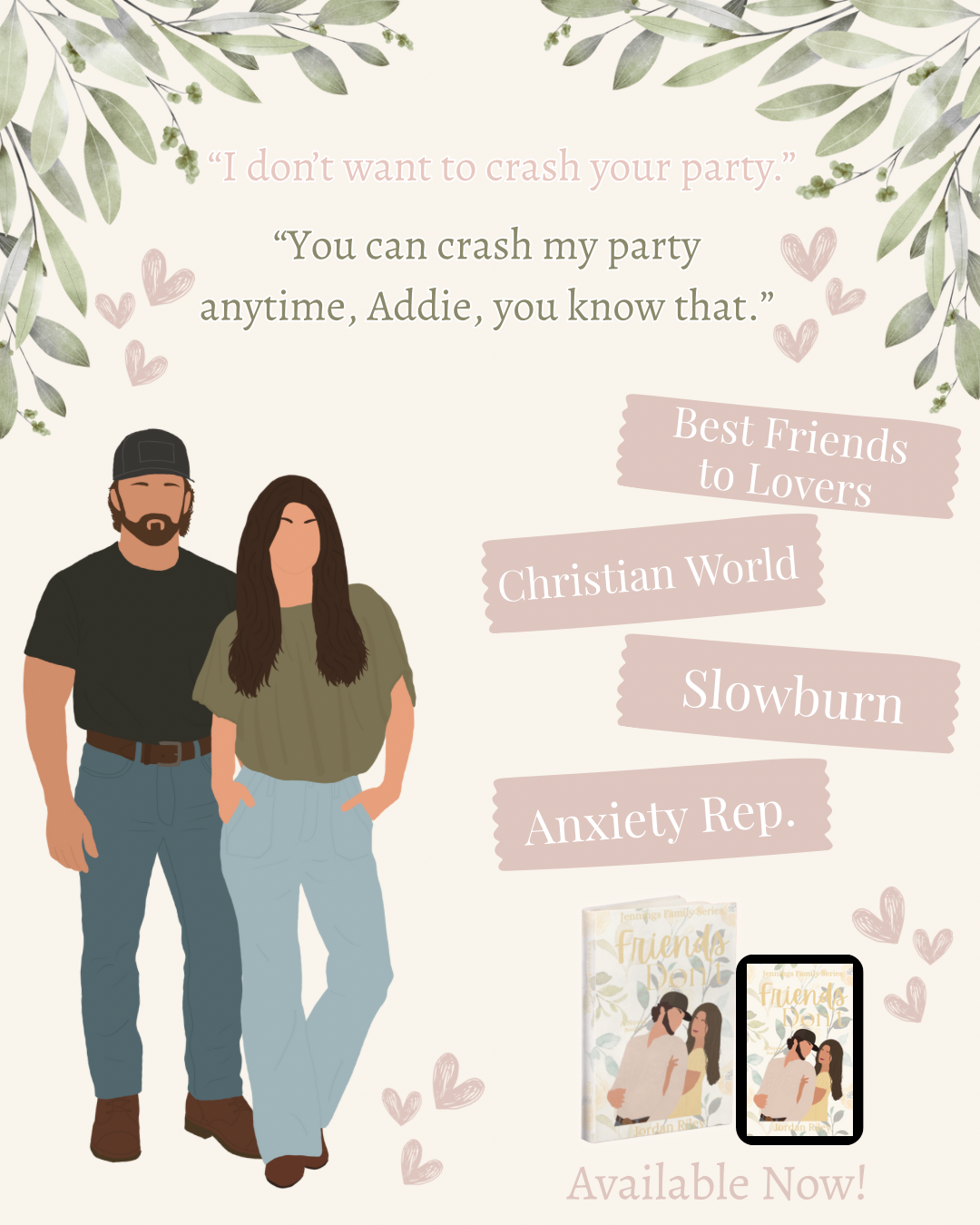 Friends Don't ~ Signed ~ Jennings Family Series Book 2