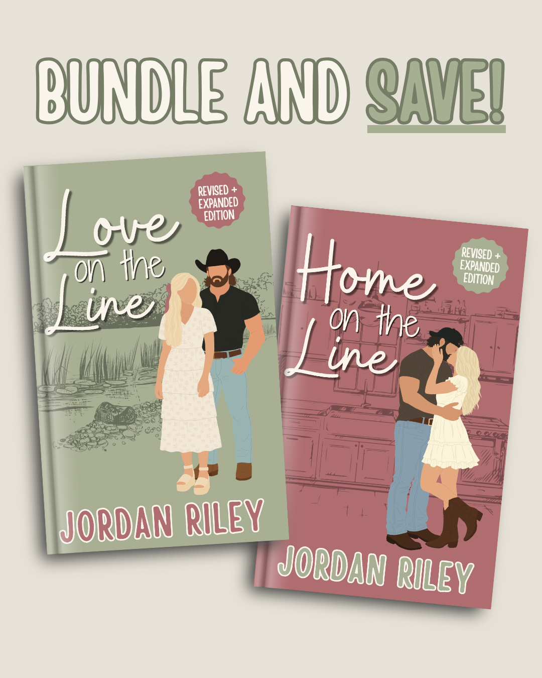 Preorder- Love on the Line + Home on the Line Book Bundle with exclusive merch ~ both signed